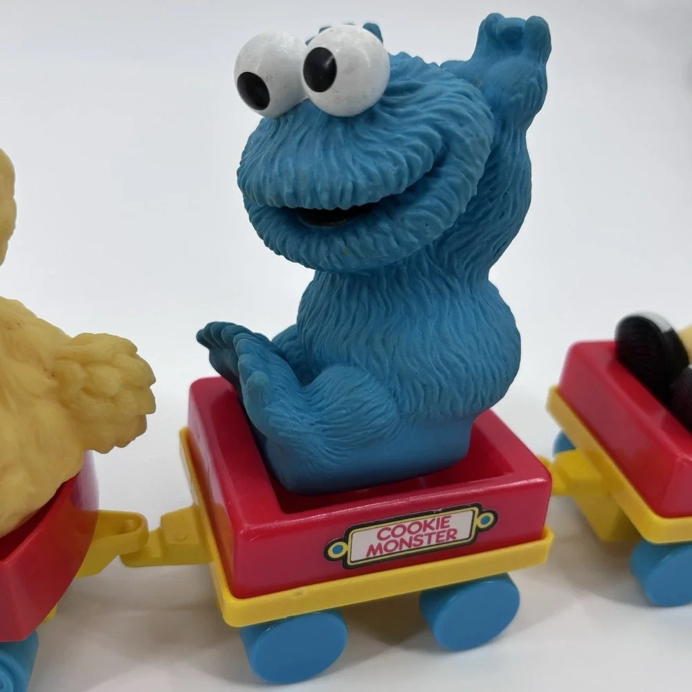 Vintage Big Bird's Wind Up Train Sesame‎ Street Tyco  Bert Cookie Monster 90s - Picture 3 of 7